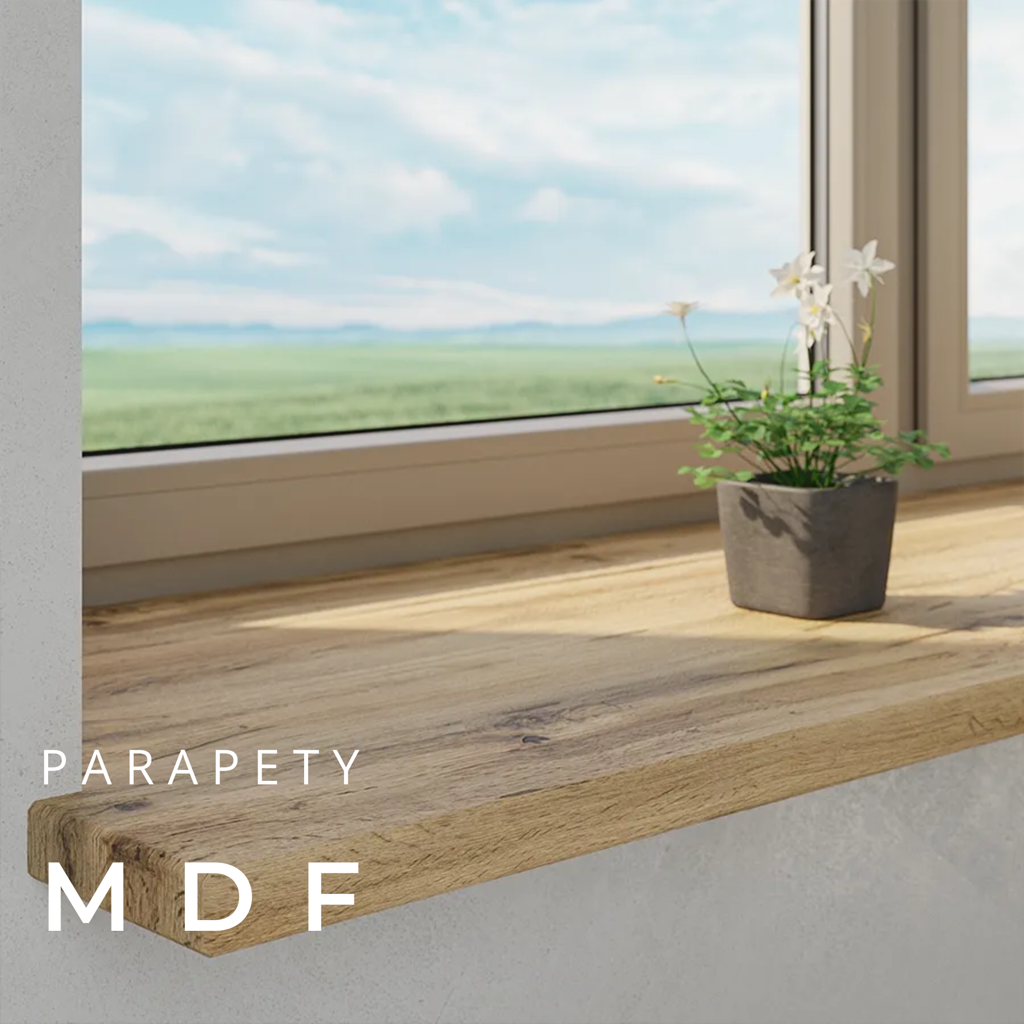 Parapety wewnętrzne MDF